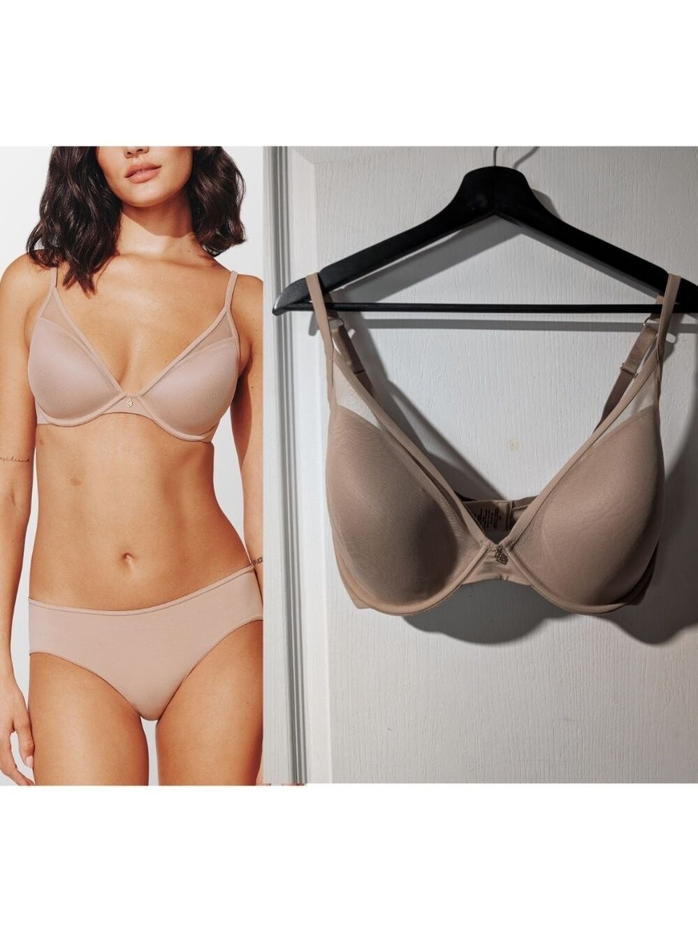 ThirdLove | 24/7® Classic Uplift Plunge Bra In Taupe 34F